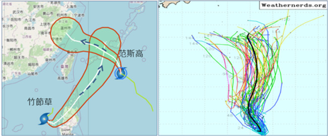 「竹節草」生成　雙颱預測路徑出爐  專家曝「藤原效應」：呈逆時鐘互繞 | 華視新聞