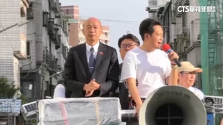 街頭叫陣！　韓.盧台中挺藍委　遇黃捷車掃挺罷