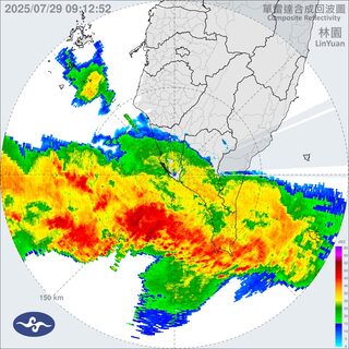 中南部降豪雨！台南粉專貼雷達圖「紅紅那條停在外海」  淚喊：感謝老天爺