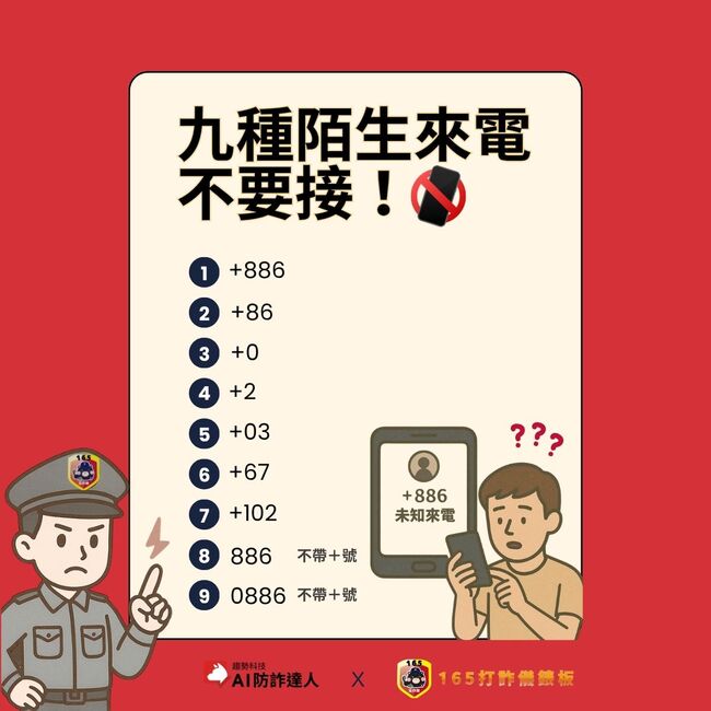 陌生來電不要接！看到「9種開頭」要小心　警政署教4招防詐 | 華視新聞
