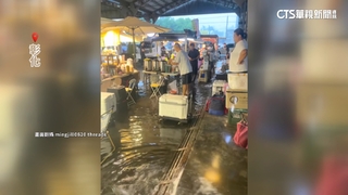 彰化三合院前庭崩落　百年石階變「黃泥瀑布」