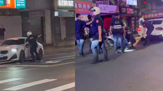 藝人侯沁潔拒檢逃逸　遭警方壓制逮捕