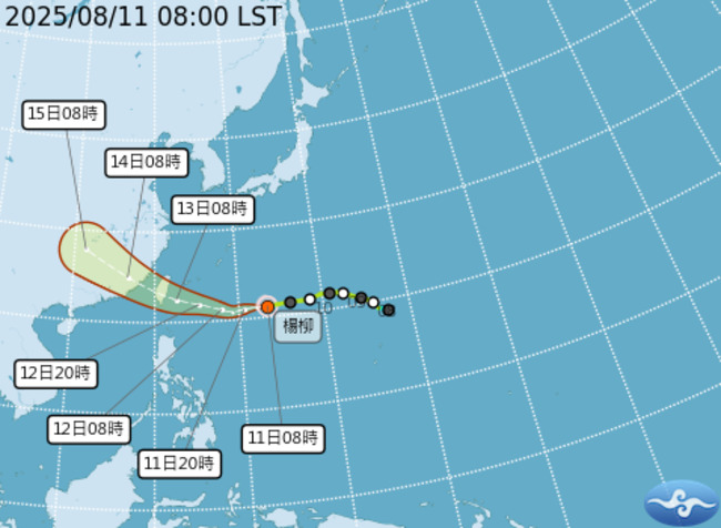 楊柳颱風逼近！最快今深夜發海警　氣象署估「週三花東登陸」 | 華視新聞