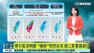 水氣稍增多　午後留意局部短延時豪雨　未下雨時天氣仍悶熱