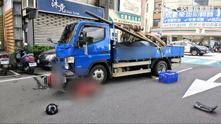 疑未禮讓直行車　祖孫雙雙遭貨車撞飛1死1傷