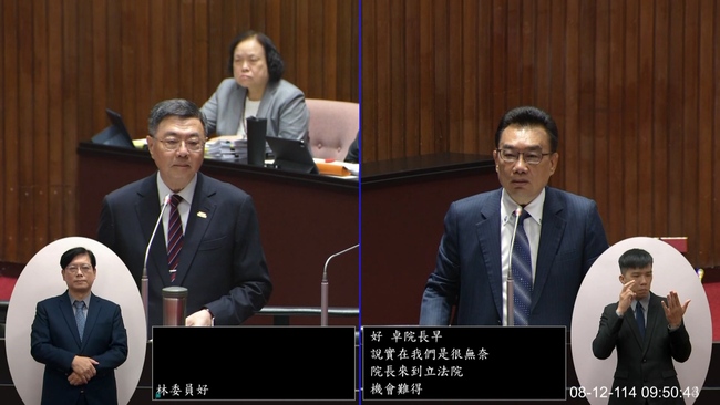 林國成質詢大離題！災後重建報告「問外交失禮」　韓國瑜制止：請針對主旨質詢 | 華視新聞