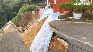 彰化道路崩落變「大峽谷」居民憂颱風來襲恐再致災