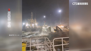 楊柳狂風掀浪　嘉義布袋小船「快被吹翻」