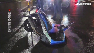 高雄瞬間大雨致人孔蓋移位　六旬婦連人帶車跌入