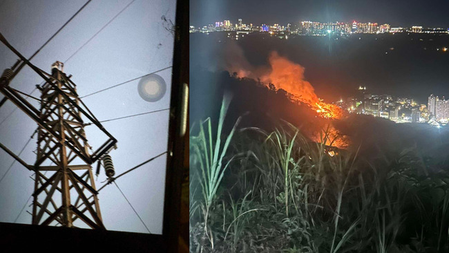 新北20歲男攀15公尺電塔拍夕陽　觸電摔落引發火燒山「被燒成焦屍」 | 華視新聞