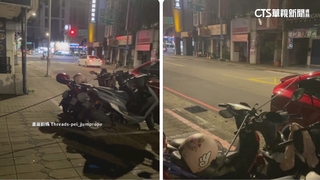 扯！特斯拉停路邊充電　電線拉出住家橫跨騎樓