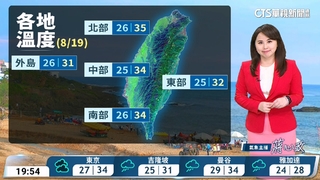 水氣稍多　午後不穩定　西半部地區及其他山區有局部大雨