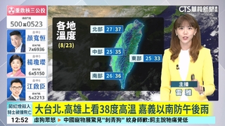 颱風劍魚生成.不影響台 下週連5天下午雨勢擴大