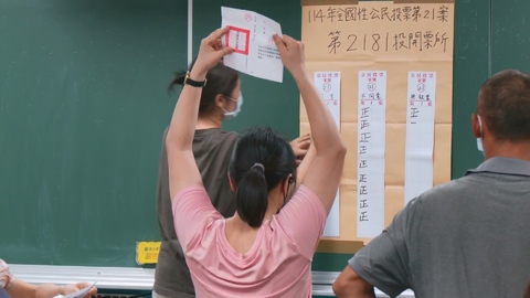 中選會公布選務經費 核三公投11.4億元、31立委罷免案共4億多