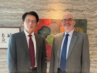AIT處長谷立言與黃國昌會面　討論台美經濟、防衛及全社會韌性議題
