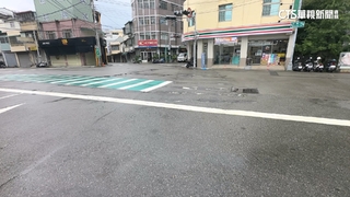 路口斑馬線畫一半！　民怨：飛過去？　市府：盡快補畫
