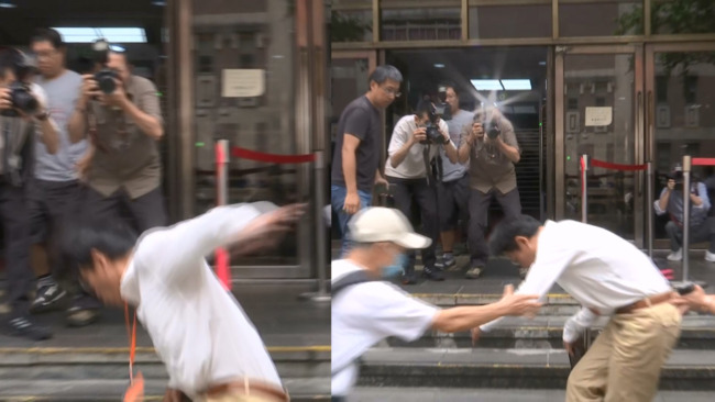 遭北檢列被告　黃國昌嗆「賴清德放馬過來」後下秒差點跌倒 | 華視新聞