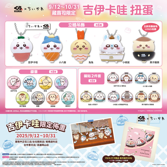 「吉伊卡哇」又來了！　藏壽司18款原創扭蛋9/12起限時登場 | 華視新聞