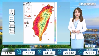 南方雲系北移　南部花東偶陣雨　午後各地留意短時強降雨