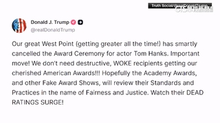 西點軍校取消湯姆漢克斯獎項　川普讚明智之舉