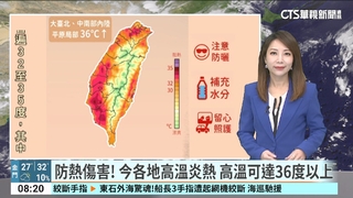 今各地晴到多雲　昨最高溫屏東三地門達37度
