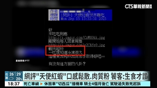 網評「天使紅蝦」口感鬆散.肉質粉　饕客：生食才讚