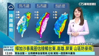 樺加沙轉中颱! 估明海陸警　下週一暴風圈掃東南部