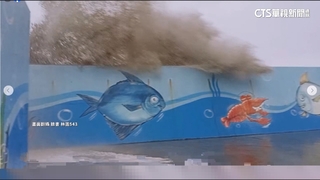 高雄中芸漁港濺驚人海浪！　越過堤防.目測1層樓高