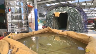 光復鄉無水可用！　國軍出動沐浴機供民眾洗澡