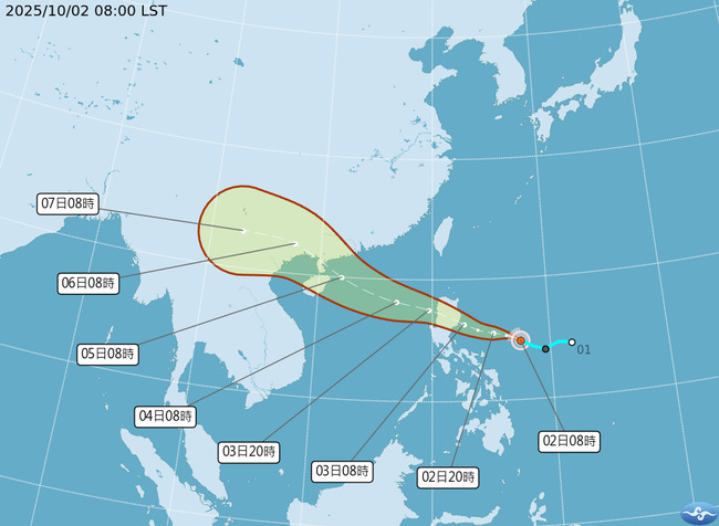 輕颱「麥德姆」生成！明起花東又有雨　中秋連假天氣一次看 | 華視新聞