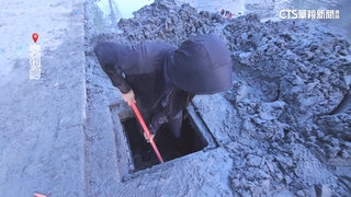 籃籃加入光復救災！　鑽水溝挖淤泥當「鏟子超人」