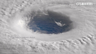 拍攝「哈隆」颱風眼　日本太空人驚呼：宛如龍之巢穴