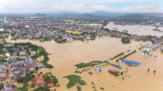 麥德姆環流暴雨　越北水電廠潰堤工業區大淹水