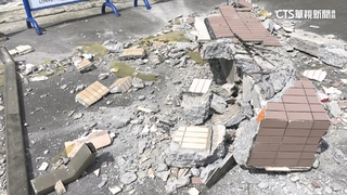 社區4樓花台突崩落砸路　砰！轟然巨響住戶嚇醒