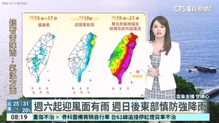 準颱「風神」最快週末生成　恐共伴效應防強降雨