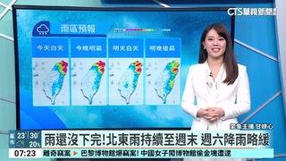 東北季風.低壓影響　北東迎風面仍劇烈降雨