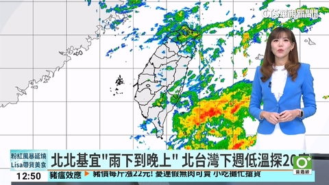 北北基宜「雨下到晚上」 北台灣下週低溫探20度