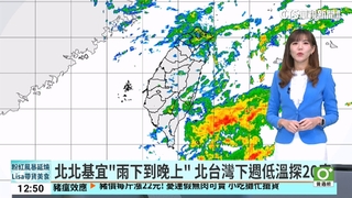 北北基宜「雨下到晚上」　 北台灣下週低溫探20度