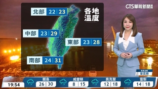 東北季風及華南雲系東移影響　北海岸、東北部及雙北山區防豪大雨　北東濕涼　沿海留意強風大浪