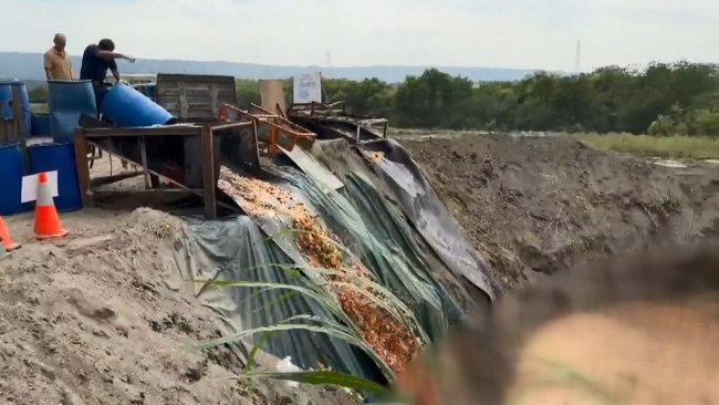 台中廚餘掩埋遭酸「燕圾湖」　市府宣布：明起停用9處掩埋場 | 華視新聞