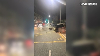 海神跑車失控連撞！　一騎士受傷四車毀　駕駛疑酒駕逃逸