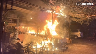 租賃糾紛縱火？惡租客「倒車撞屋堵門」　母傷女亡