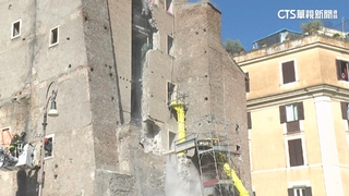 羅馬中世紀塔樓突塌　1維修工不及逃重傷