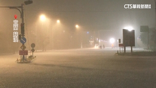 颱風來襲暴雨狂炸蘇澳　對外道路成汪洋一片