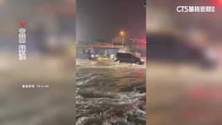 暴雨涉水而過！淹過引擎　車主驚喊：真的會完蛋