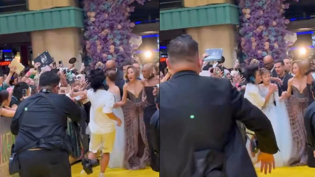 Ariana走紅毯遭網紅「衝刺環抱」　Cynthia及時出手推開被讚爆 | 華視新聞
