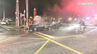 屏科大校門口傳火警　小販用瓦斯不慎燒到自己的車