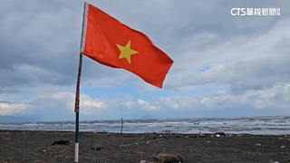 宜蘭壯圍海邊插「越南國旗」　漁民疑移工搶鰻苗示威