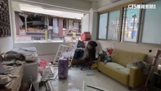 受定食8氣爆波及！　民宅「僅隔6公尺」　窗全碎家具震歪
