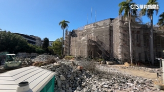 民眾嘆「台中州廳廣場」像廢墟　噴水池.花圃全拆光